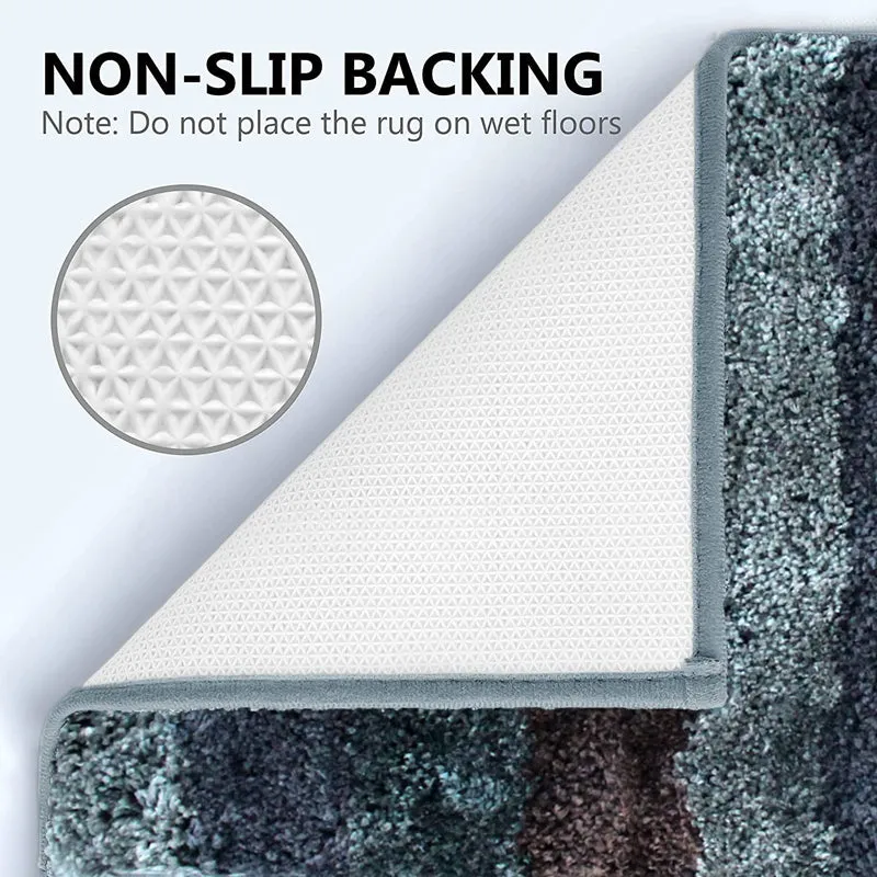 Jericho Luxe Micro Fiber Runner Rug - Green, Grey media 6