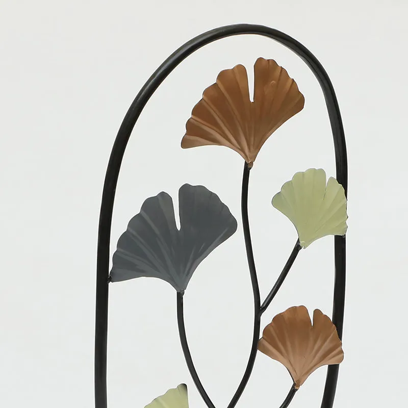 Twilight Petals Metal & Wood Showpiece media 4