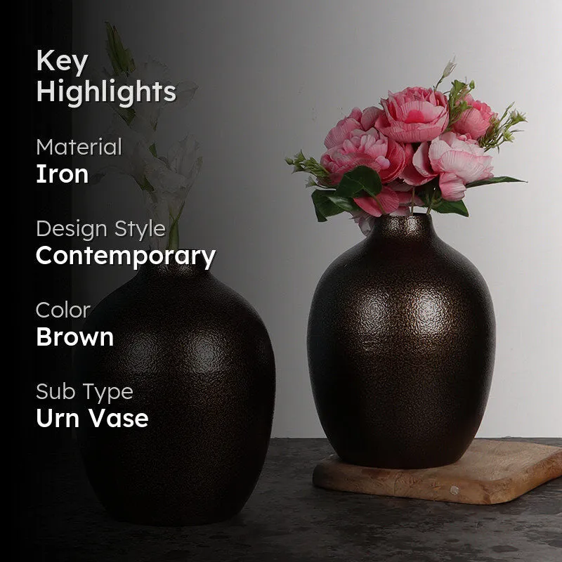 Lilou Iron Vase - Set Of Two media 2