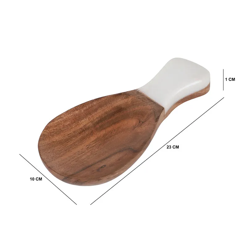 Silva Luxe Marble & Wood Spoon Rest media 5