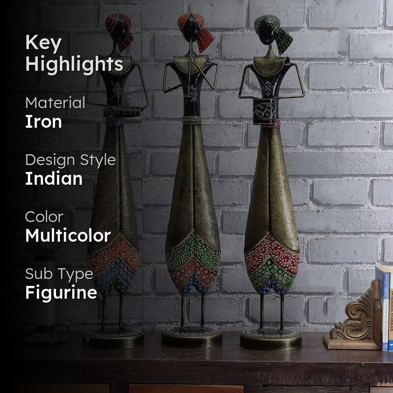Musical Troupe Ethnic Showpiece - Set Of Three media 2