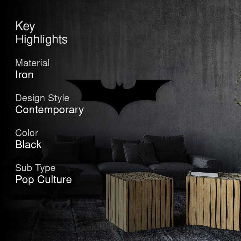 Batman Dc Comics Black Iron Wall Accent media 2