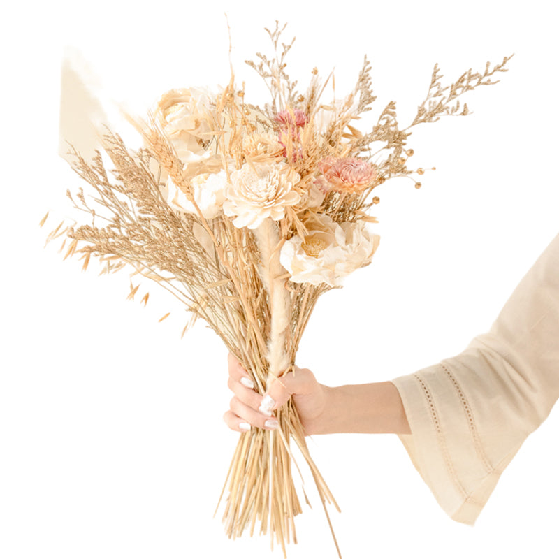 Ivory elegance Dried Flower Bunch media 5