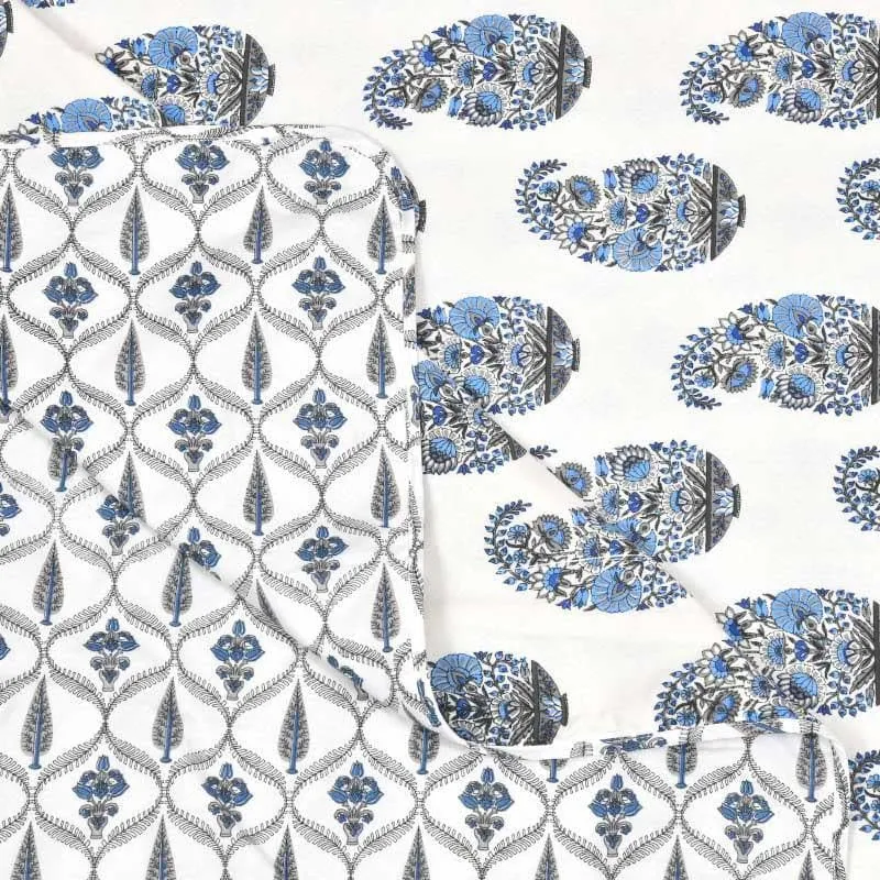 Rakshita Ethnic Printed Blue Cotton Dohar media 5