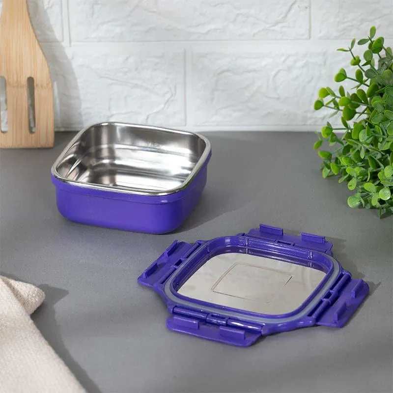 Fresh Savour Microwave Safe Lunch Box (Violet) - 300 mL media 4