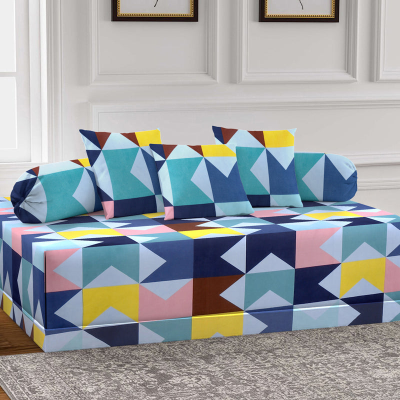 Patternix Diwan Set - Six Piece Set