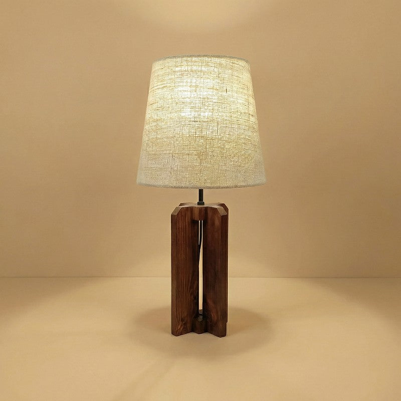 Ilyria Jute & Wood Table Lamp - Brown media 7