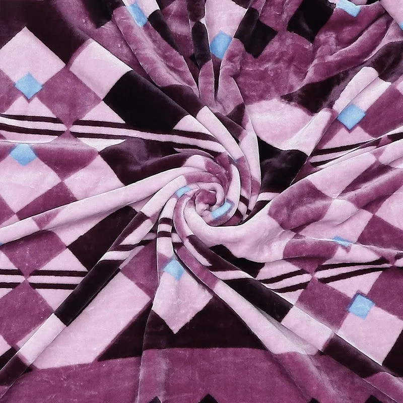 Monte Carlo Twilight Diamond Blanket - 550 GSM media 7