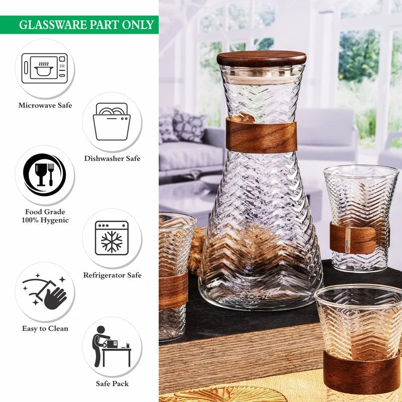 Glass Jug with Drinking Glasses (300 mL Each) - Seven Piece Set media 6