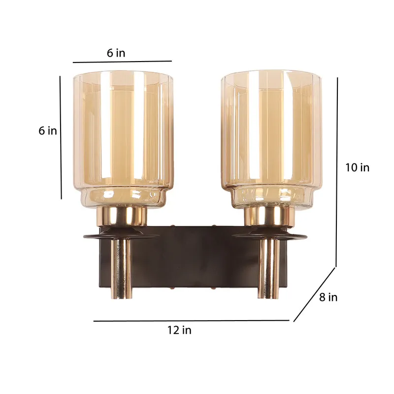 Khrystal Glass & Iron Wall Lamp media 10