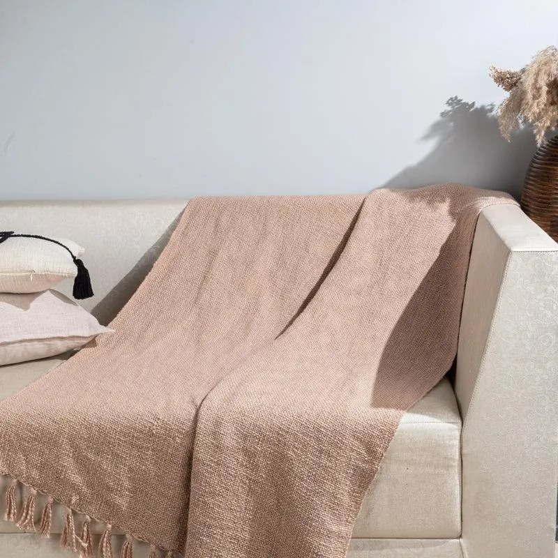 Skirra Handwoven Throw With Fringe - Rectangle media 1