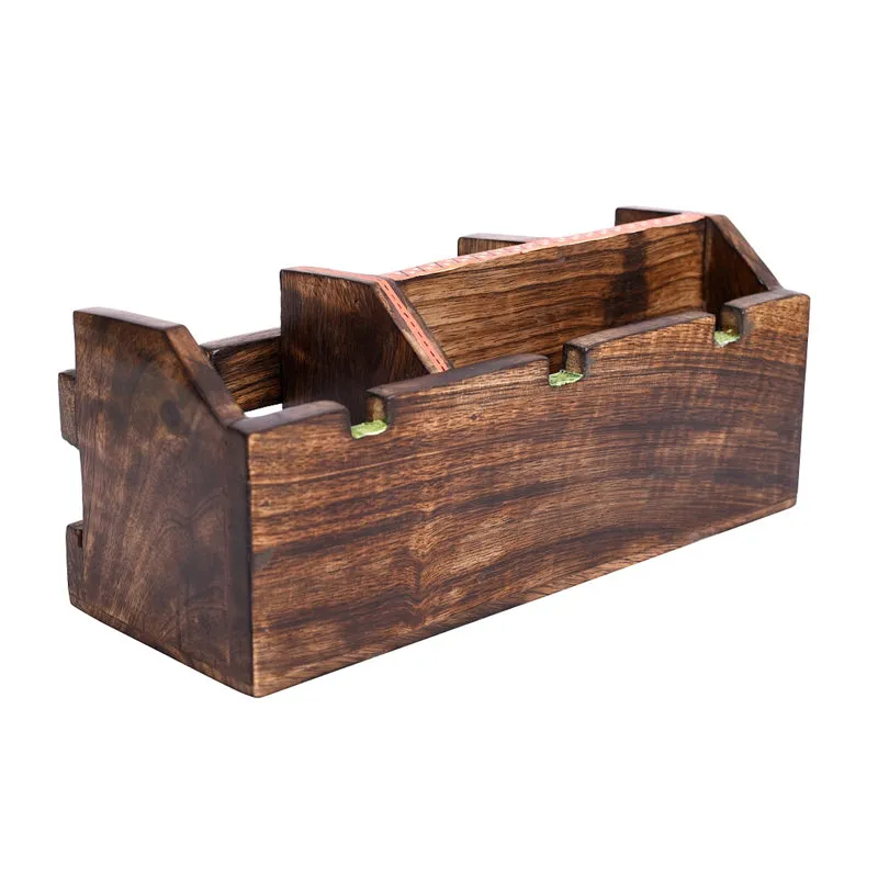 Miya Handcrafted Wooden Desk Organiser media 6