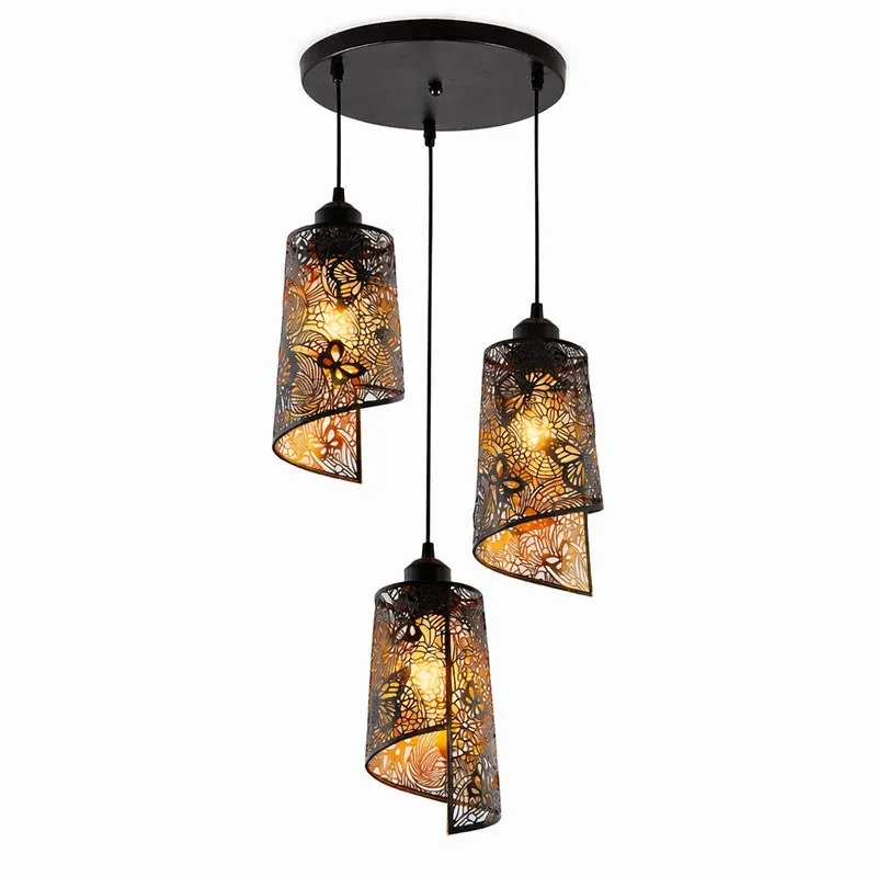 Botanic Metal Cluster Ceiling Lamp media 3