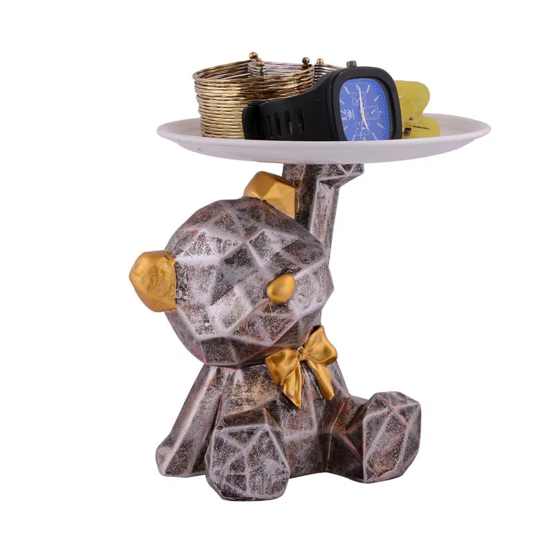 Paws & Platters Painted Polyresin Show Piece media 3