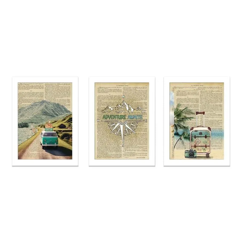 Beachy Roadtrip Wall Art - Set Of Three media 3