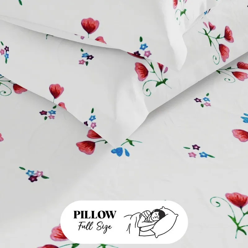 Fynric Bedsheet (White,Pink) - 115 GSM media 6