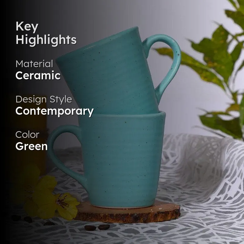 Neelima Ceramic Tea Cup (240 mL Each) - Set of Two media 2
