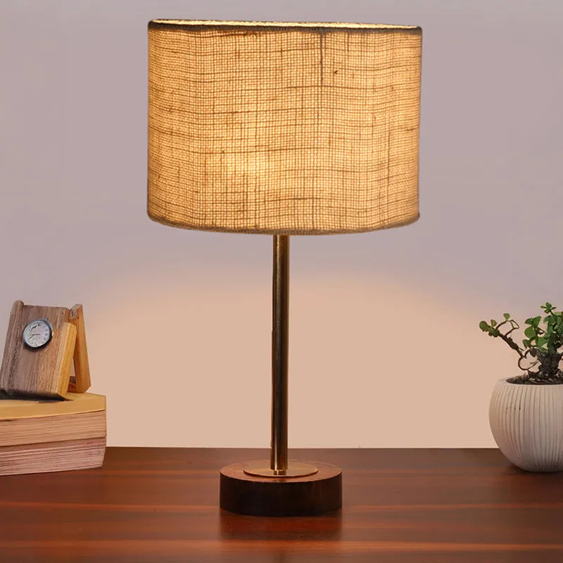 Sienna I Rodin Wooden Table Lamp - White,Gold,Brown media 2