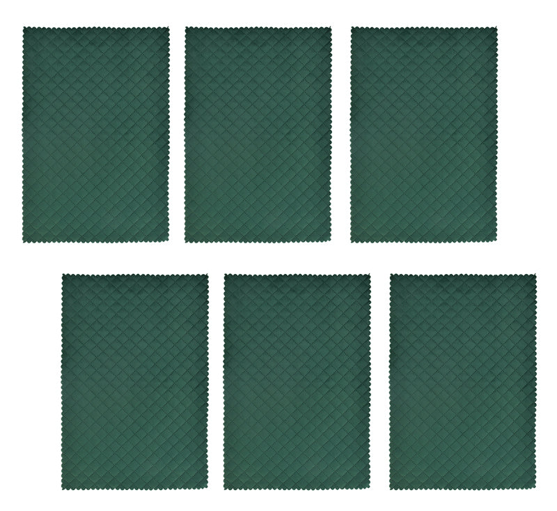 Osric Velvet Quilted Placemat (Bottle Green) - Set Of Six media 4