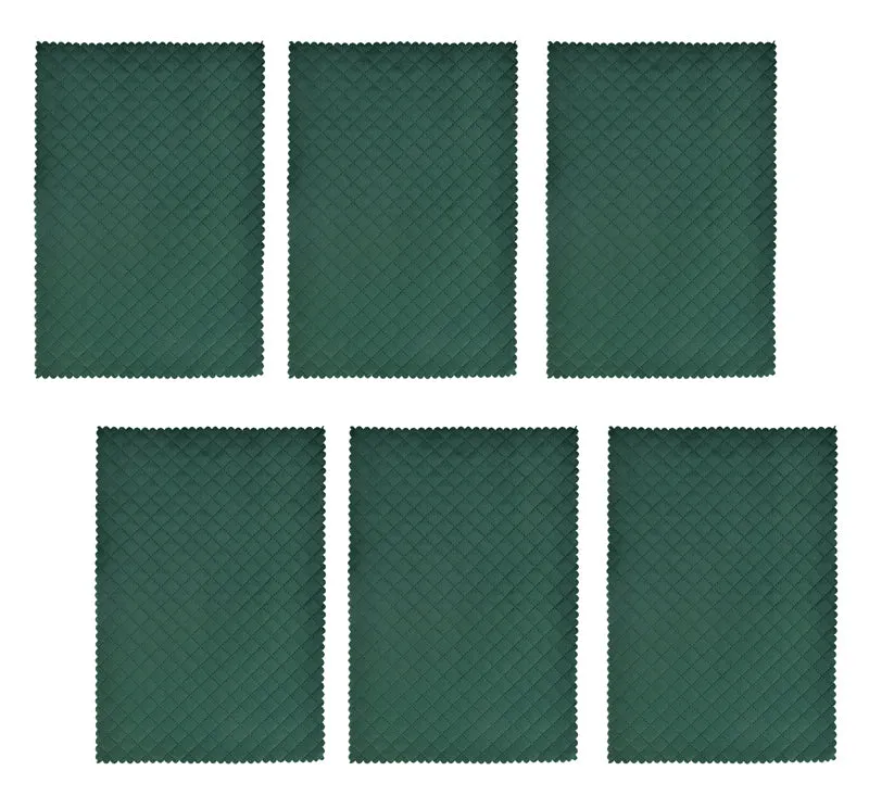 Osric Velvet Quilted Placemat (Bottle Green) - Set Of Six media 4