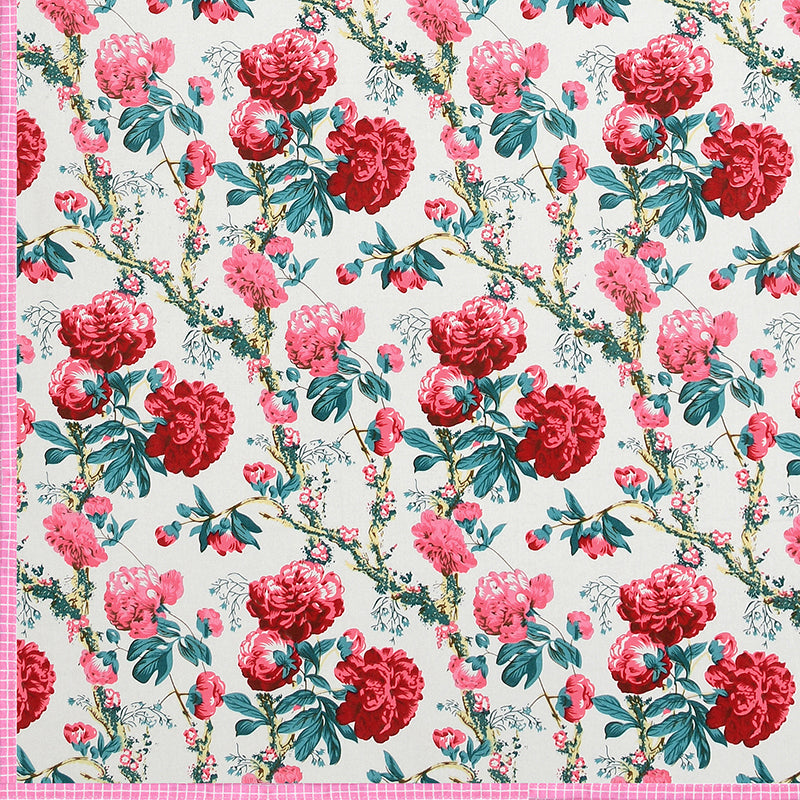 Fleur Fever Cotton Dohar - Red,Green media 9