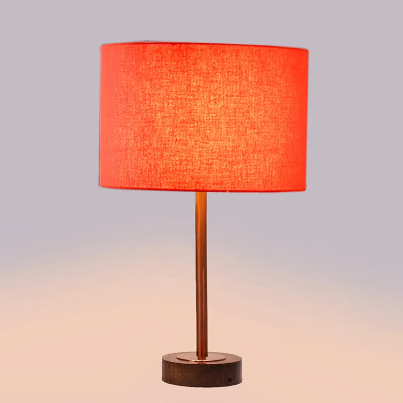 Cotin I Rodin Wooden Table Lamp - Orange,Copper,Brown media 5