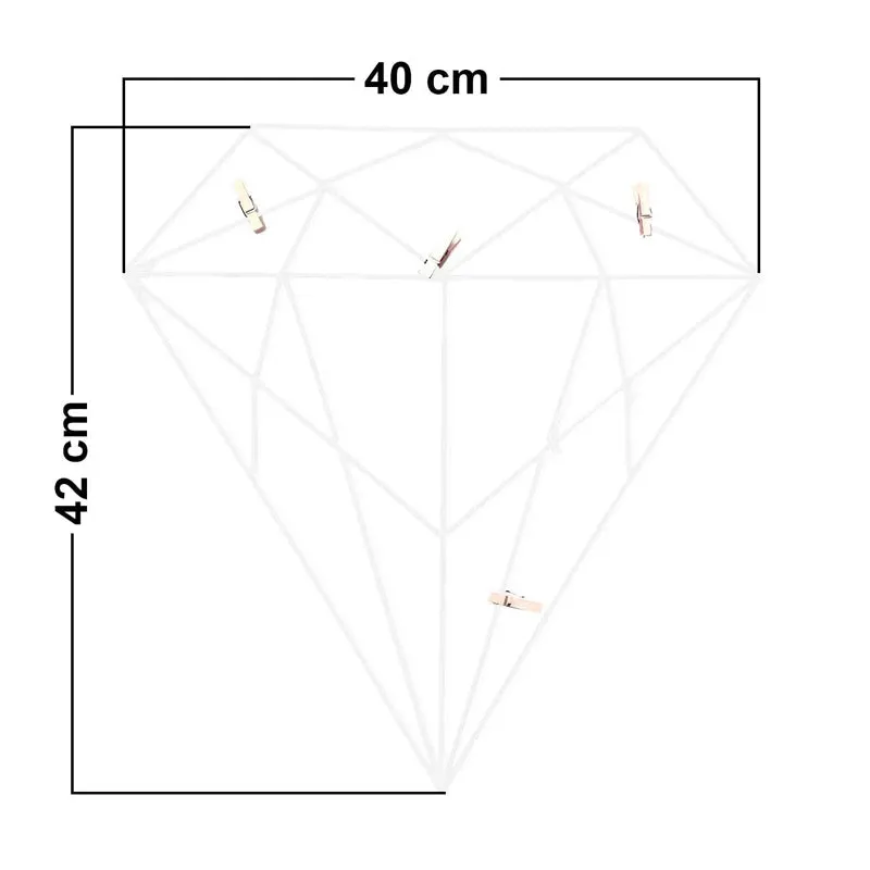 Pavé Diamond Metal Photo Frame - White media 5