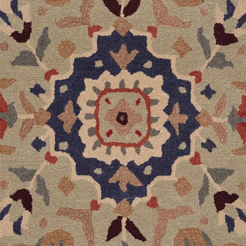 Nephthys Hand Tufted Ethnic Wool & Nylon Carpet - Brown media 6