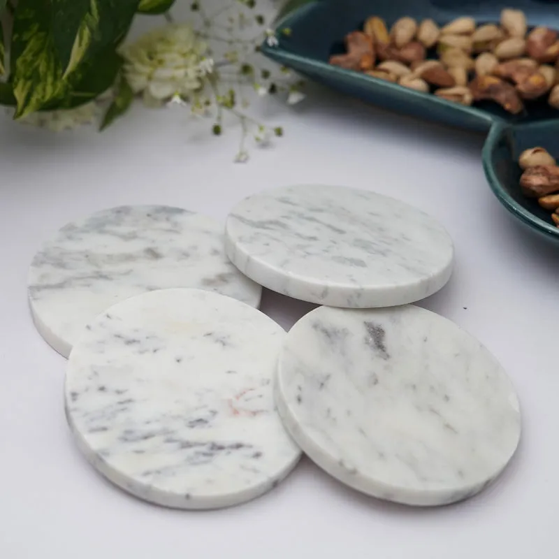 Bruna Round Marble Coaster - Set Of Four media 4