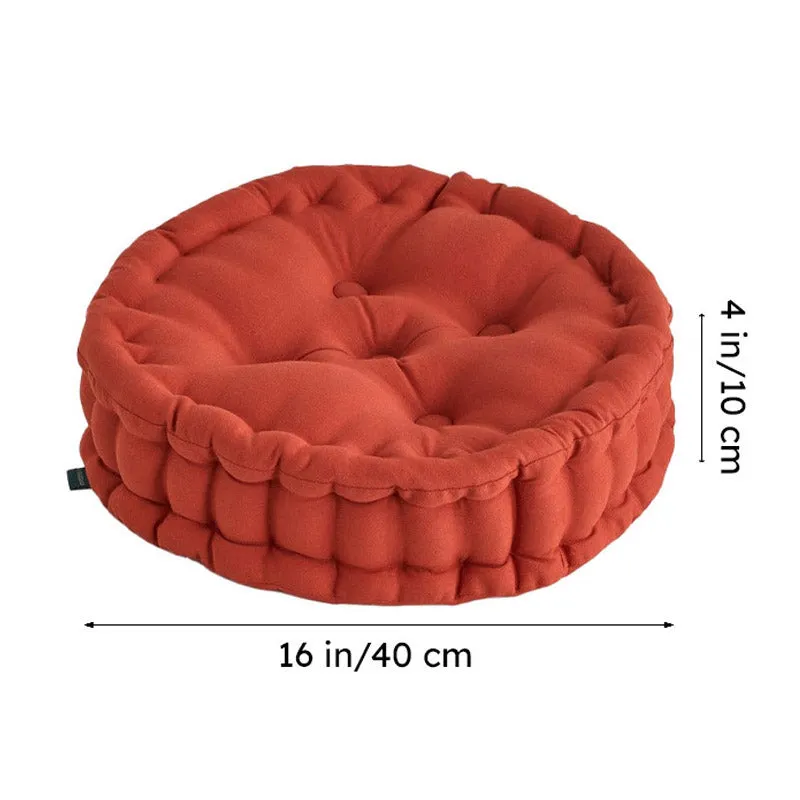 Aidan Floor Cushion (Terracotta Brown) - Set Of Two media 8