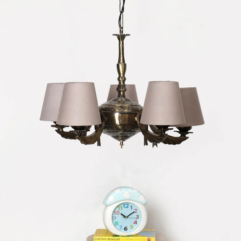 Ziemia Conical Golden Antique Ceiling Lamp media 2