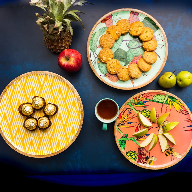 Tropika Grain Mango Wood Wall Plate media 6