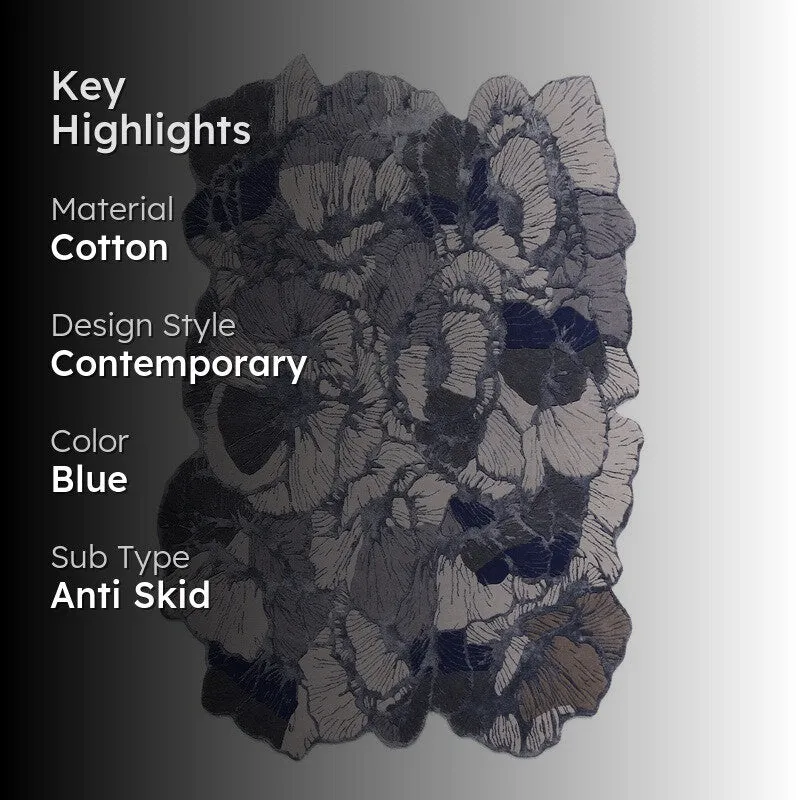 Kairo Cotton Carpet - Blue media 2