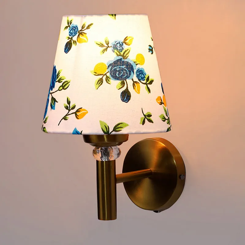 Garden Lights Steel & Cotton Wall Lamp - Blue media 4