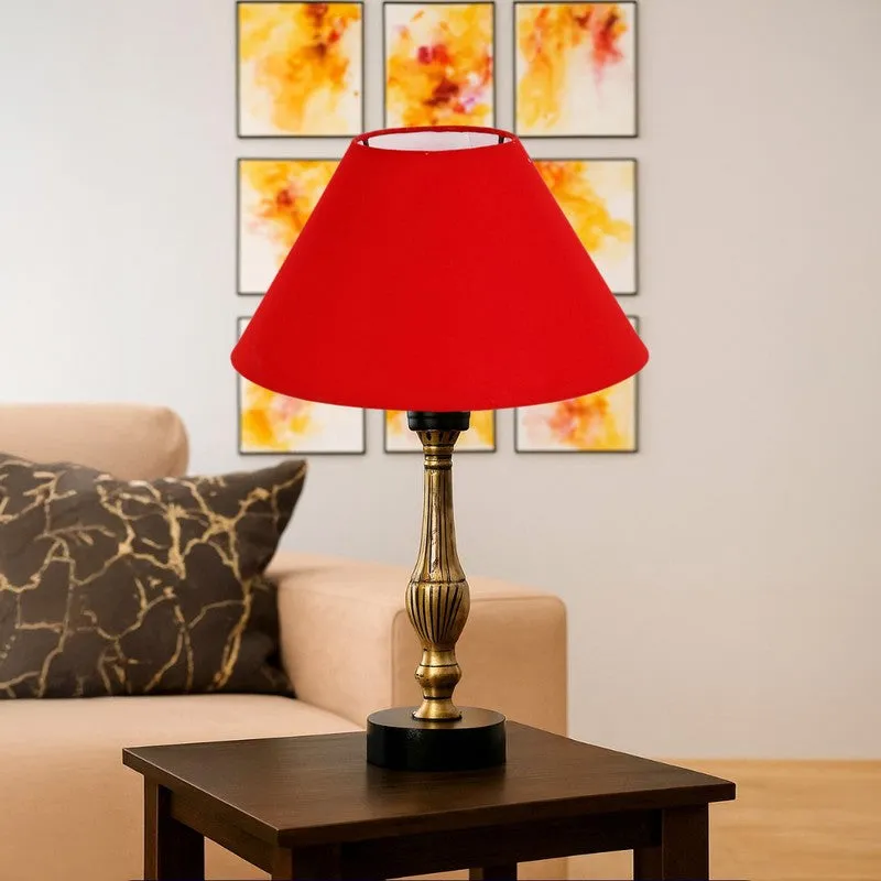 Aurelo Lumo Wooden Table Lamp - Red media 4