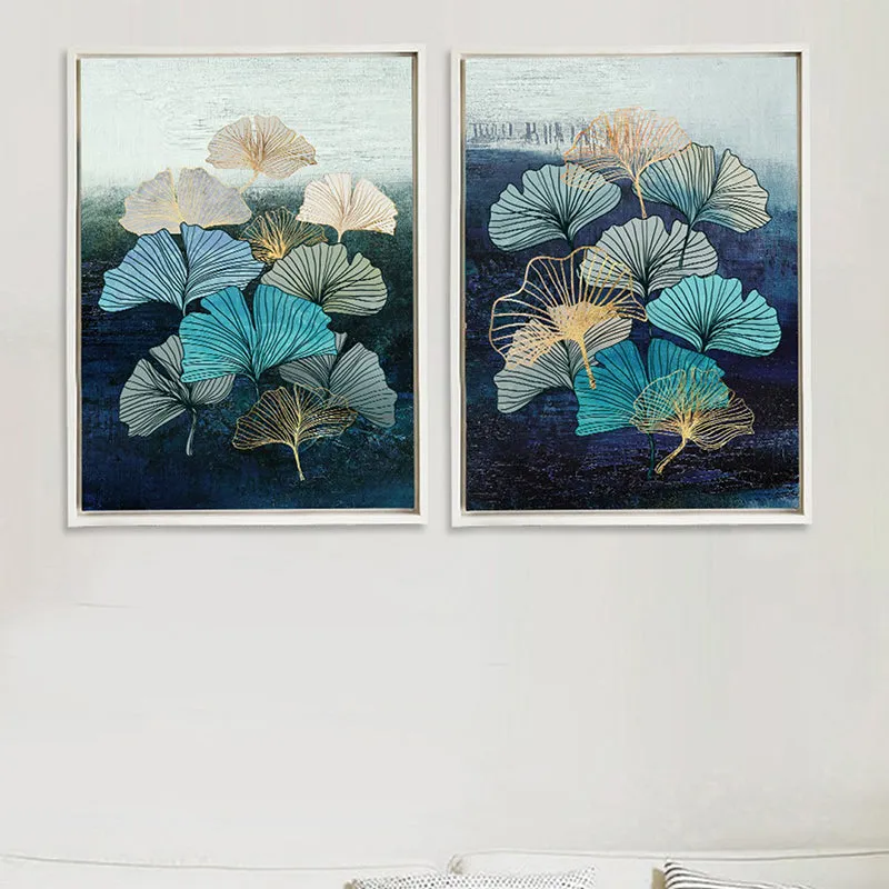 Leaf Imprints Wall Art - Set Of Two media 1