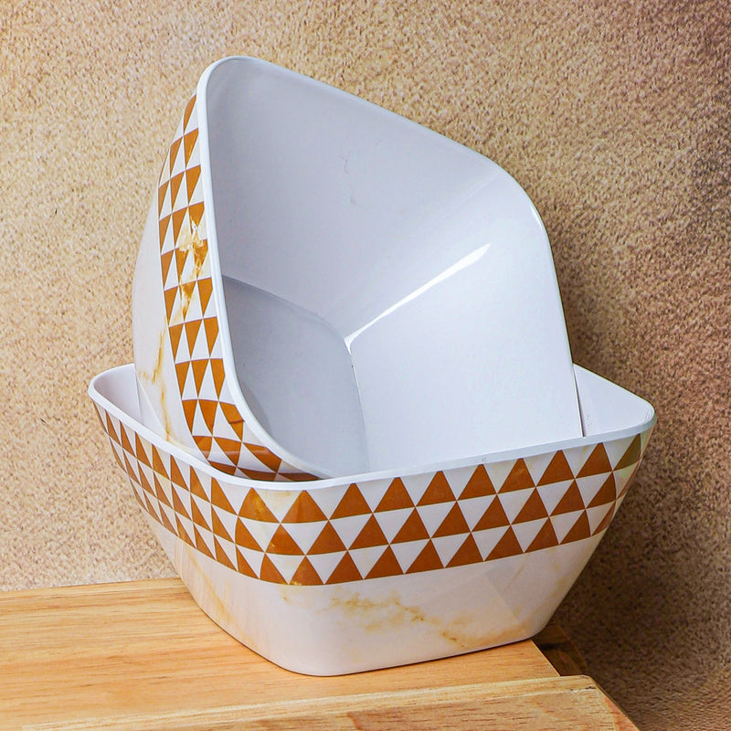 Mivono Melamine Snack Bowl (Brown/1020 mL) - Set Of Two media 4