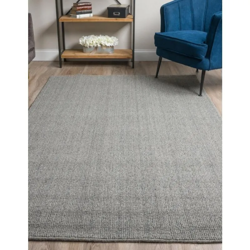 Handloom Hand Loomed Legacy Wool Rug - Grey media 3