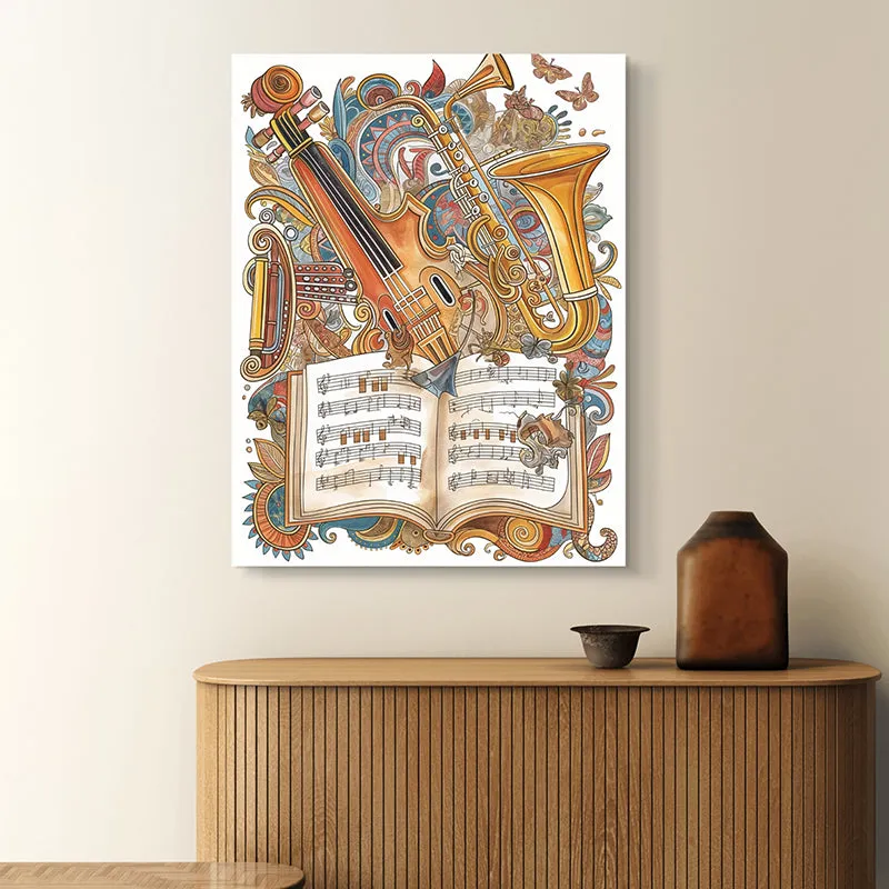 Sax & Jazz Wall Painting media 3