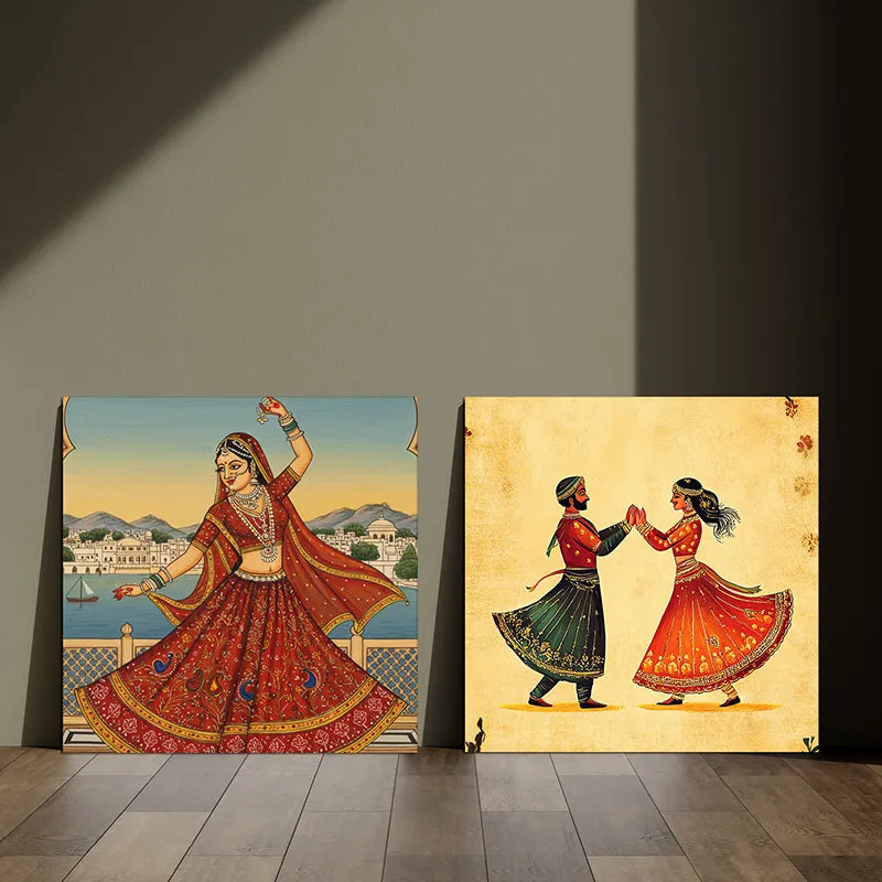 Dance Tribe Canvas Wall Art - Set Of Two media 7