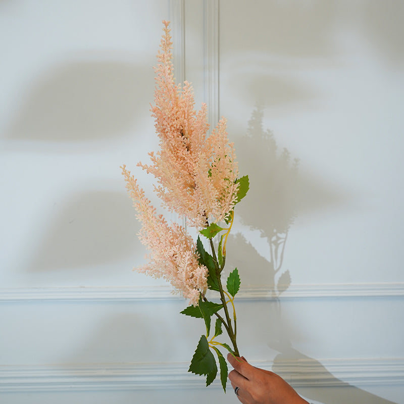 Faux Millet Grass Flower Stick (Beige) - 33 CM media 3