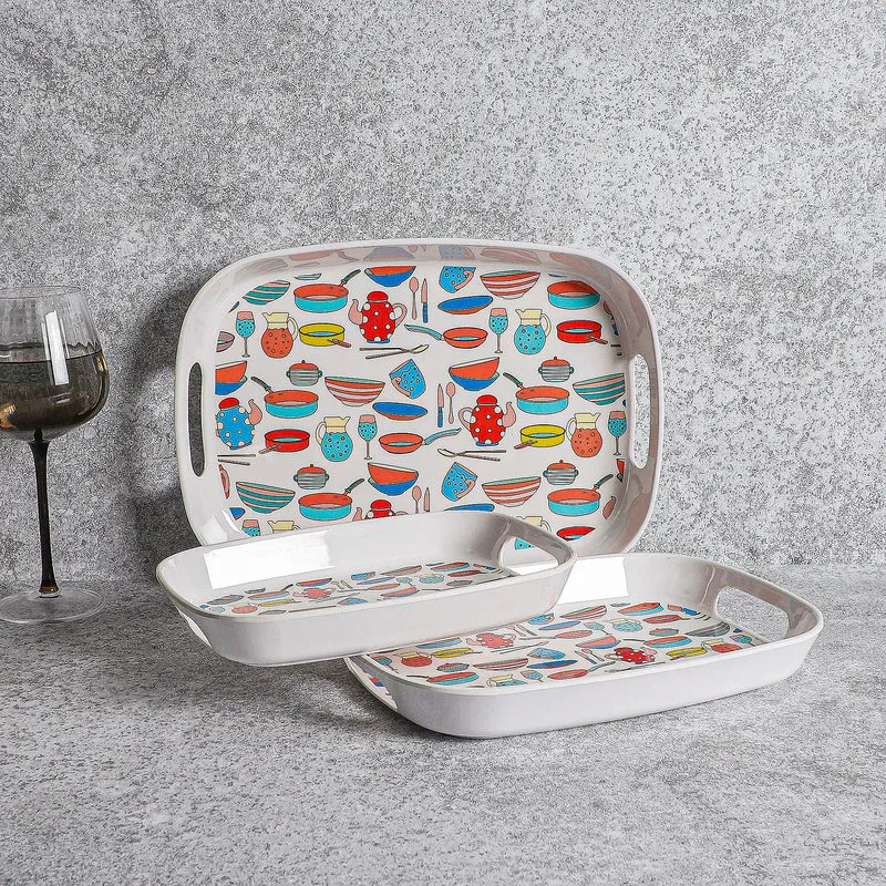 Cookery Clan Serving Tray - Set Of Three media 1