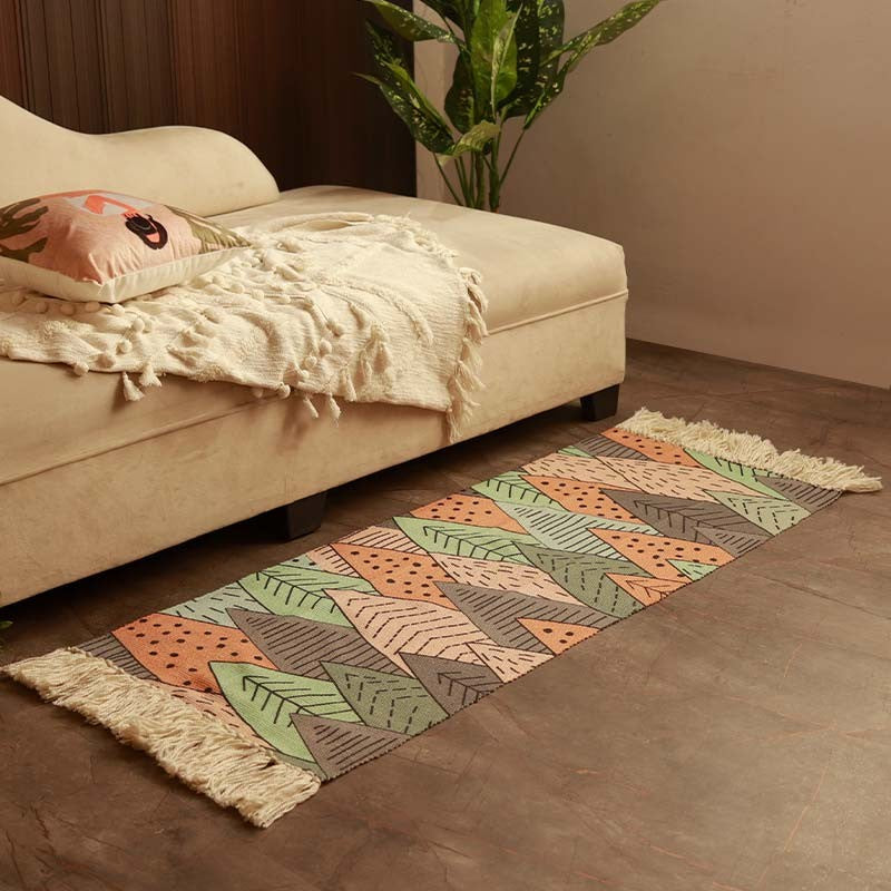 Botanical Geometric PET Runner Rug  - Set of Two media 4
