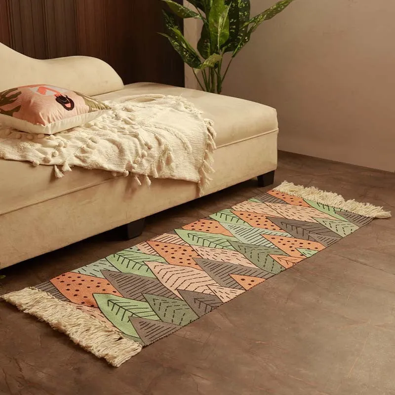 Botanical Geometric PET Runner Rug  - Set of Two media 4