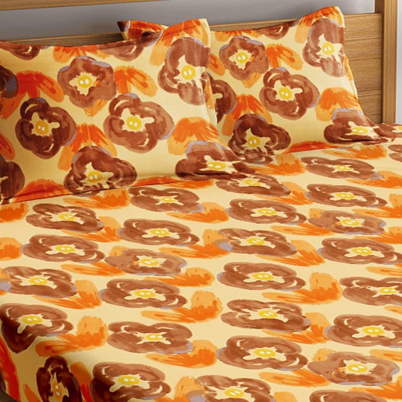 Reika Printed Microfiber Bedsheet Old - 130 GSM media 4