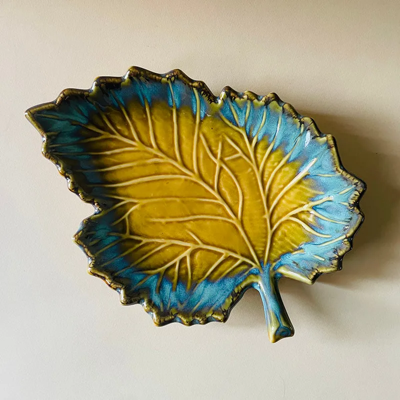 Cerelia Ceramic Platter - Yellow & Blue media 4