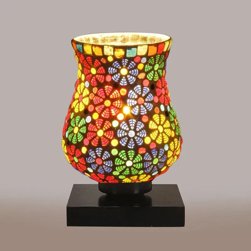 Evaila Mosaic Glass Table Lamp - Multicolor media 6