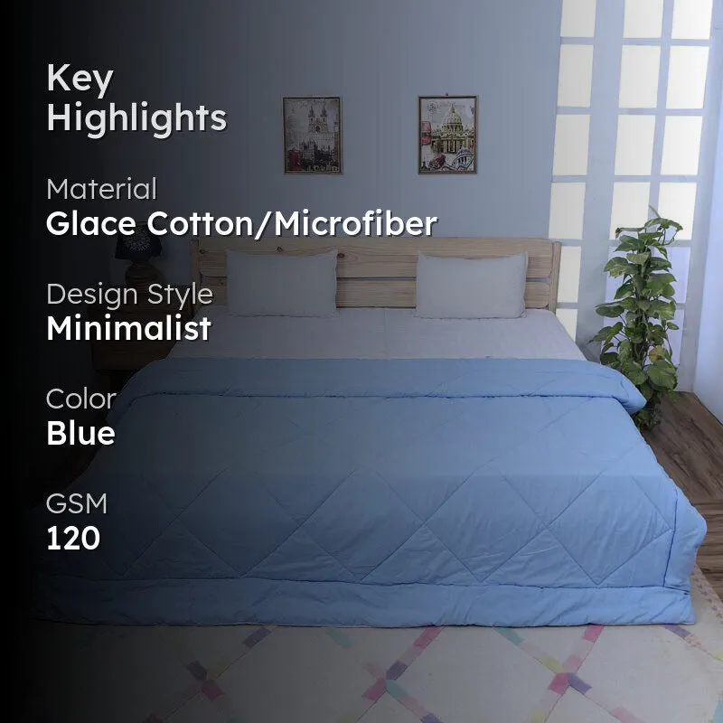 Adova Reversible Microfiber Comforter (Dark & Light Blue) - 120 GSM media 2