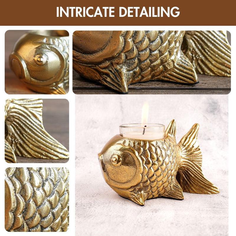 Goldfish Glam Telight Candle Holder media 4