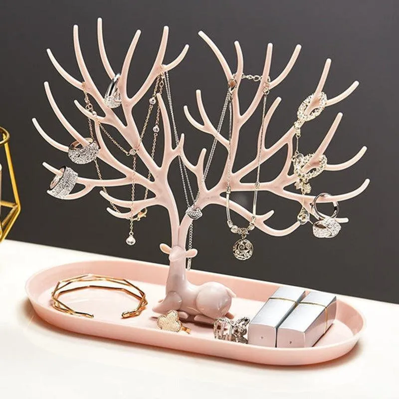 Autumn Tree Jewellery Organizer - Pink media 1